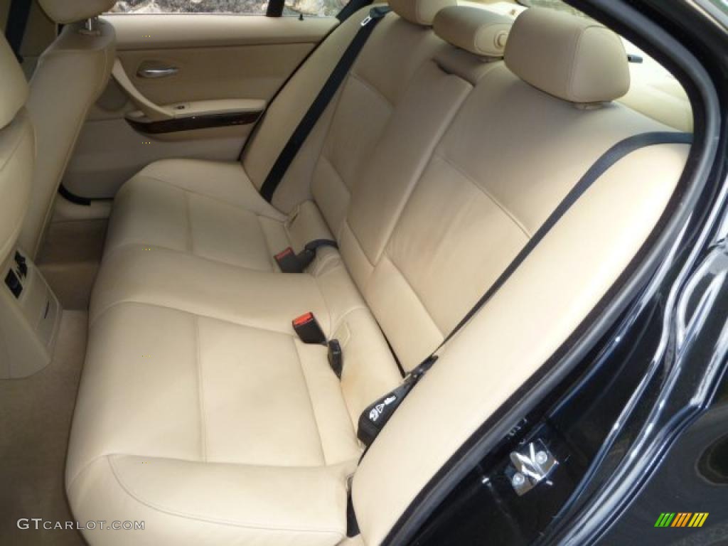 2008 3 Series 335i Sedan - Black Sapphire Metallic / Beige photo #17