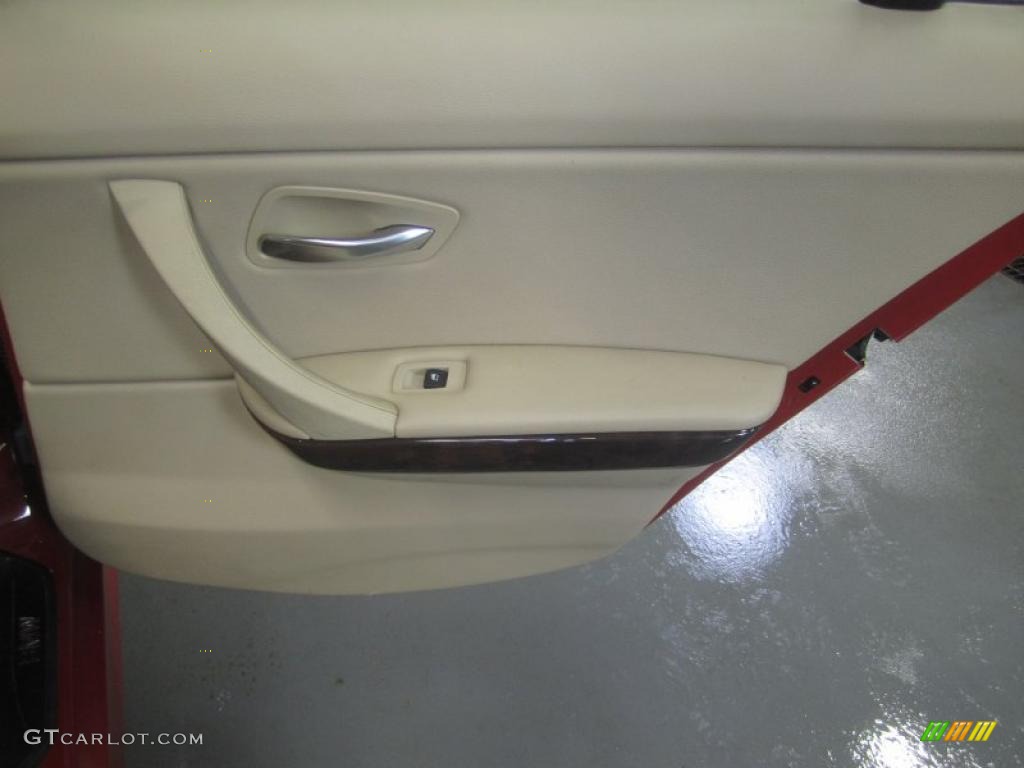 2008 3 Series 328xi Sedan - Crimson Red / Beige photo #20
