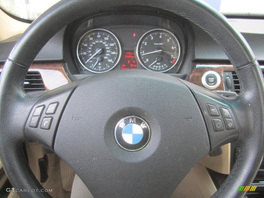 2008 3 Series 328xi Sedan - Crimson Red / Beige photo #26
