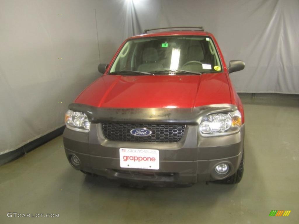 2006 Escape XLT V6 4WD - Redfire Metallic / Medium/Dark Flint photo #2