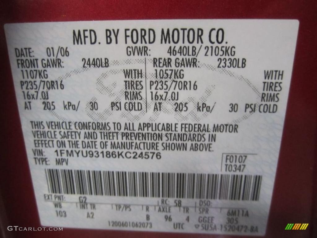 2006 Escape XLT V6 4WD - Redfire Metallic / Medium/Dark Flint photo #10