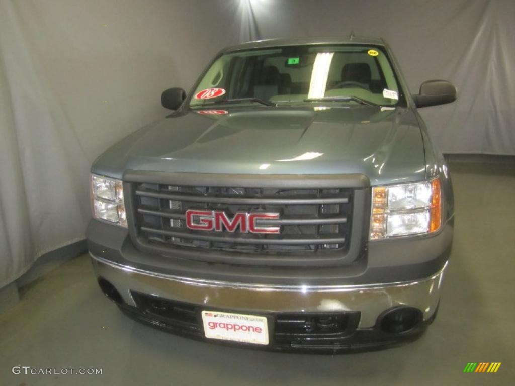 2008 Sierra 1500 Extended Cab 4x4 - Stealth Gray Metallic / Dark Titanium photo #2