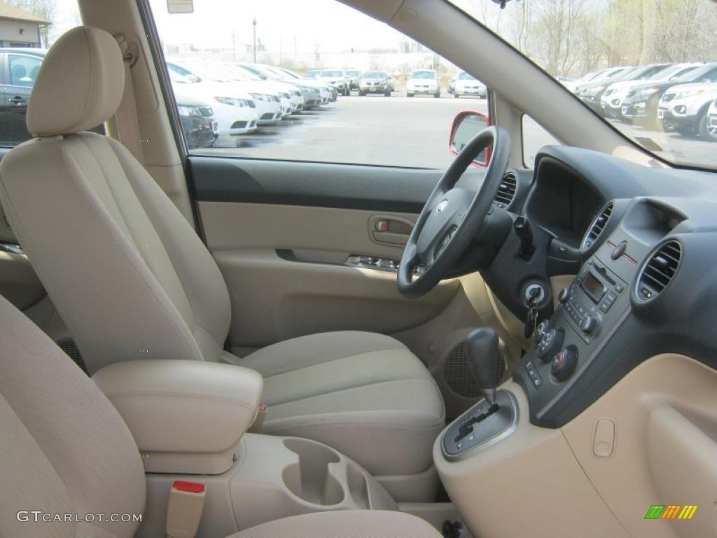 2008 Rondo LX V6 - Volcanic Red / Beige photo #7