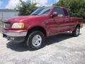 2002 Bright Red Ford F150 XL SuperCab 4x4  photo #4