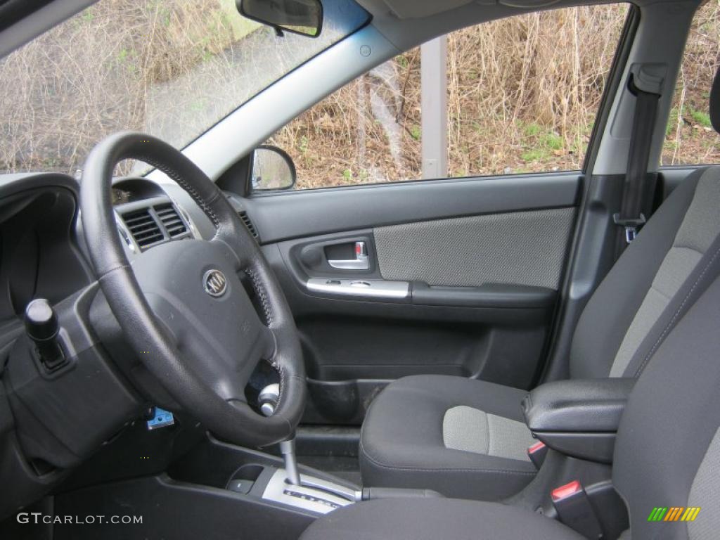 Black Interior 2008 Kia Spectra 5 SX Wagon Photo #48636552
