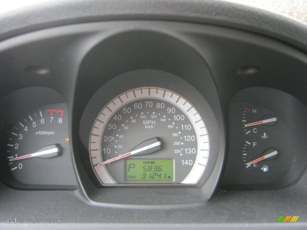 2008 Kia Spectra 5 SX Wagon Gauges Photo #48636585