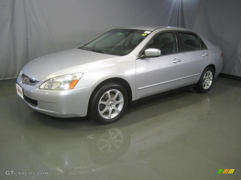 2003 Accord LX Sedan - Satin Silver Metallic / Gray photo #1