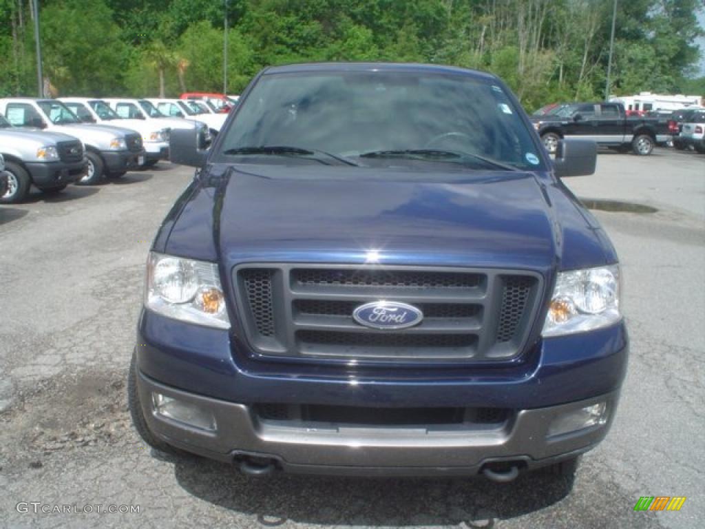 2005 F150 XLT SuperCrew 4x4 - True Blue Metallic / Medium Flint/Dark Flint Grey photo #2