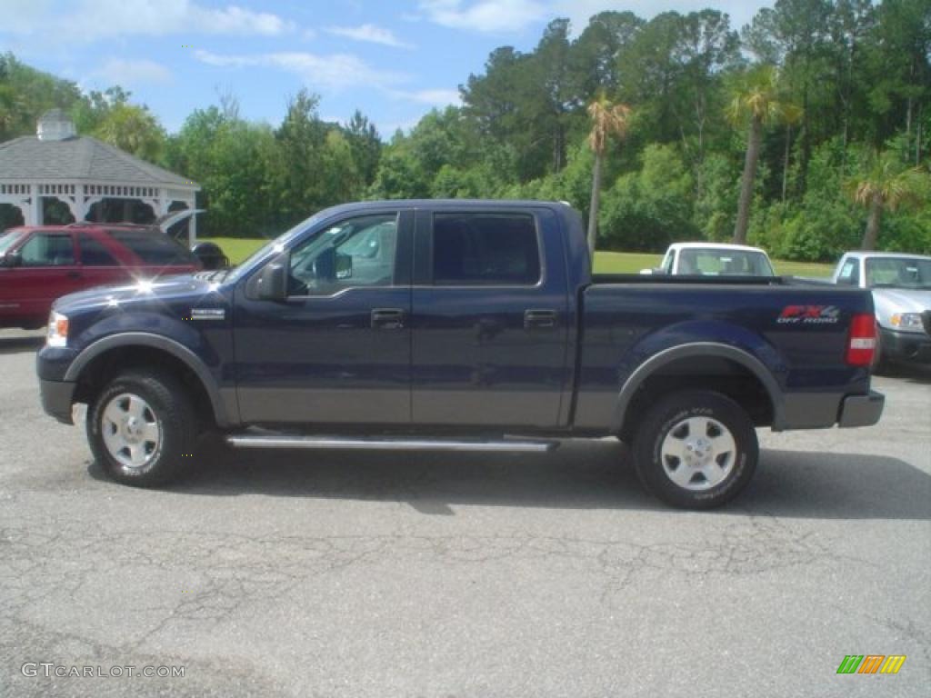 2005 F150 XLT SuperCrew 4x4 - True Blue Metallic / Medium Flint/Dark Flint Grey photo #10