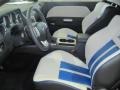 Pearl White/Blue Interior Photo for 2011 Dodge Challenger #48638808