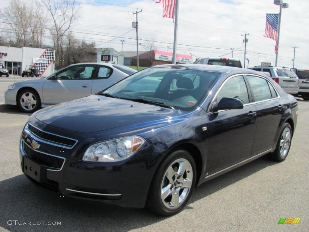 2008 Malibu LT Sedan - Imperial Blue Metallic / Titanium Gray photo #1