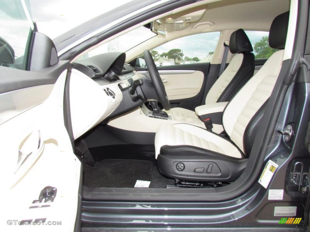 Black/Cornsilk Beige Interior 2012 Volkswagen CC Sport Photo #48642433