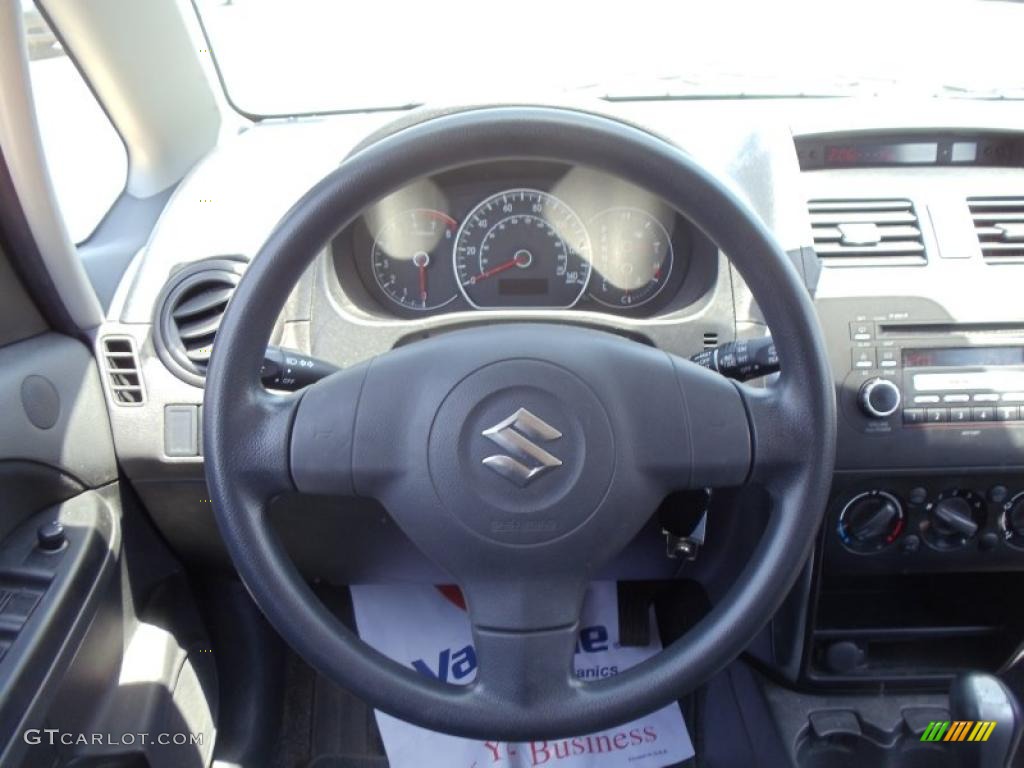 2007 SX4 AWD - Techno Blue Metallic / Black photo #10