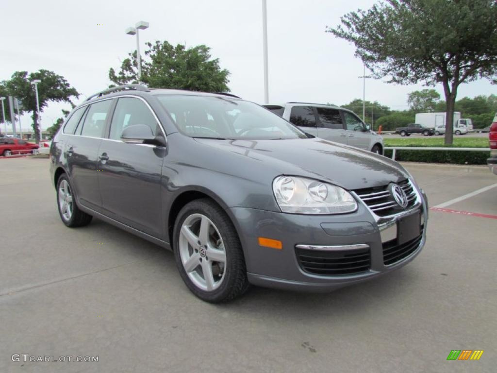 2009 Jetta SEL SportWagen - Platinum Gray Metallic / Anthracite photo #7