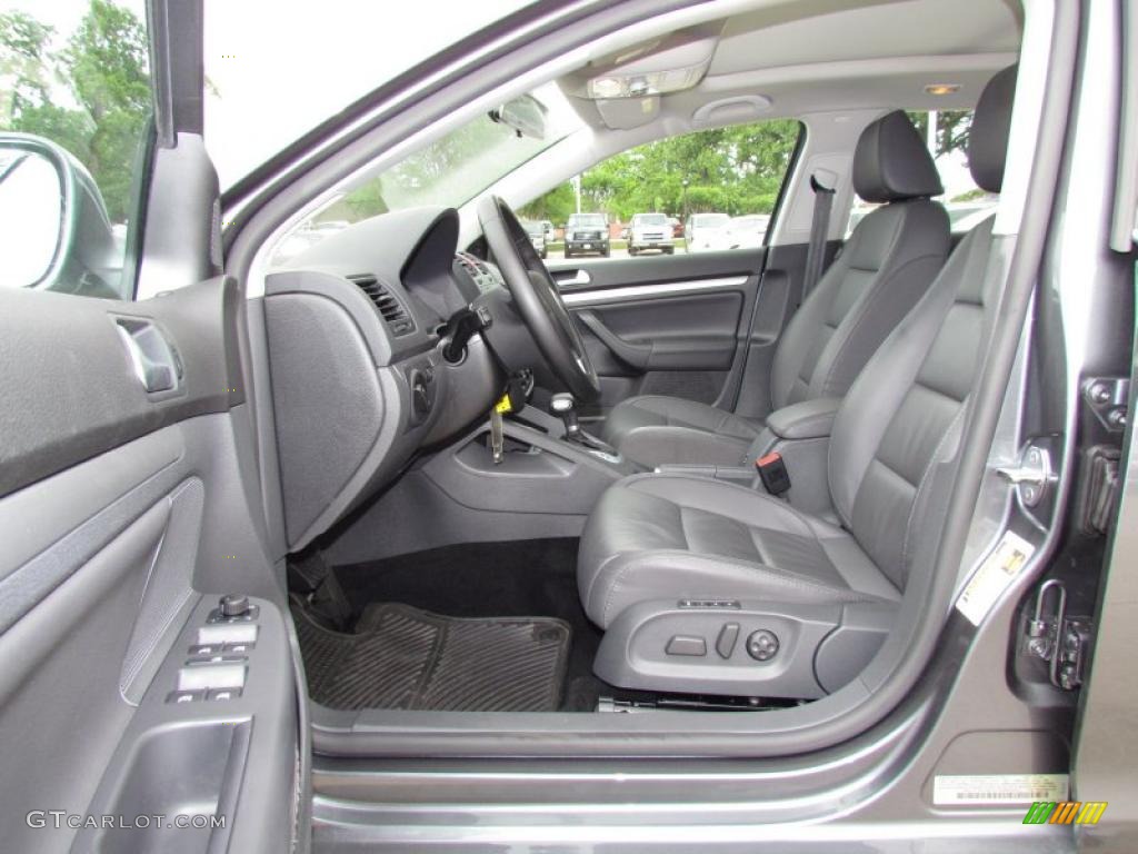 Anthracite Interior 2009 Volkswagen Jetta SEL SportWagen Photo #48642784