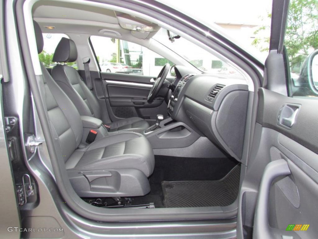 Anthracite Interior 2009 Volkswagen Jetta SEL SportWagen Photo #48642799