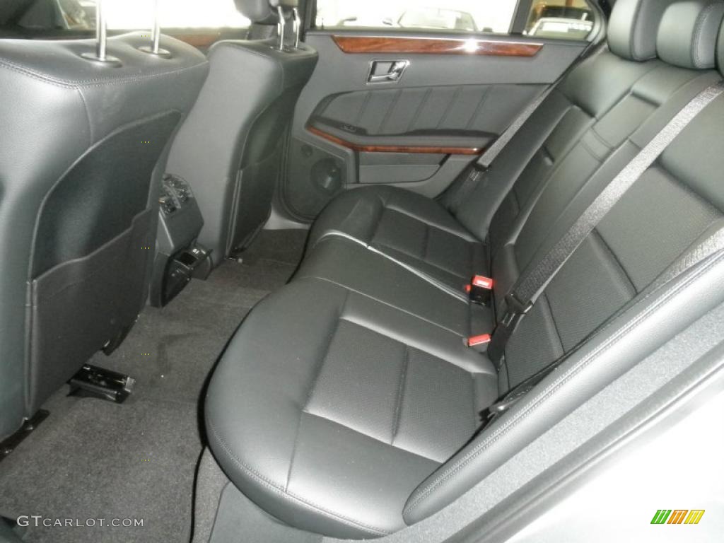 Black Interior 2011 Mercedes-Benz E 350 Sedan Photo #48643636