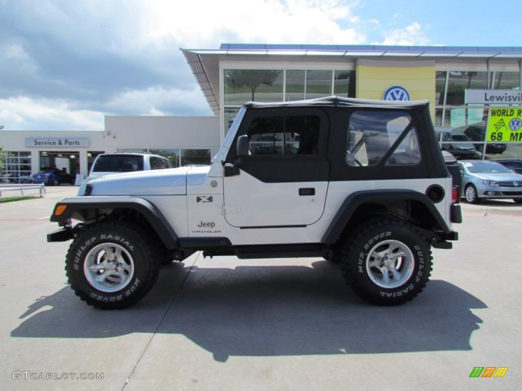 2004 Wrangler X 4x4 - Bright Silver Metallic / Dark Slate Gray photo #2