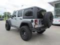 2011 Bright Silver Metallic Jeep Wrangler Unlimited Rubicon 4x4  photo #3