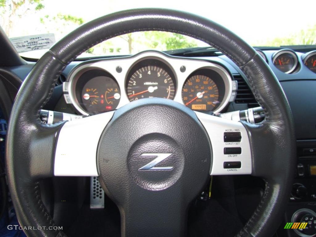 2005 350Z Coupe - Daytona Blue Metallic / Carbon photo #13