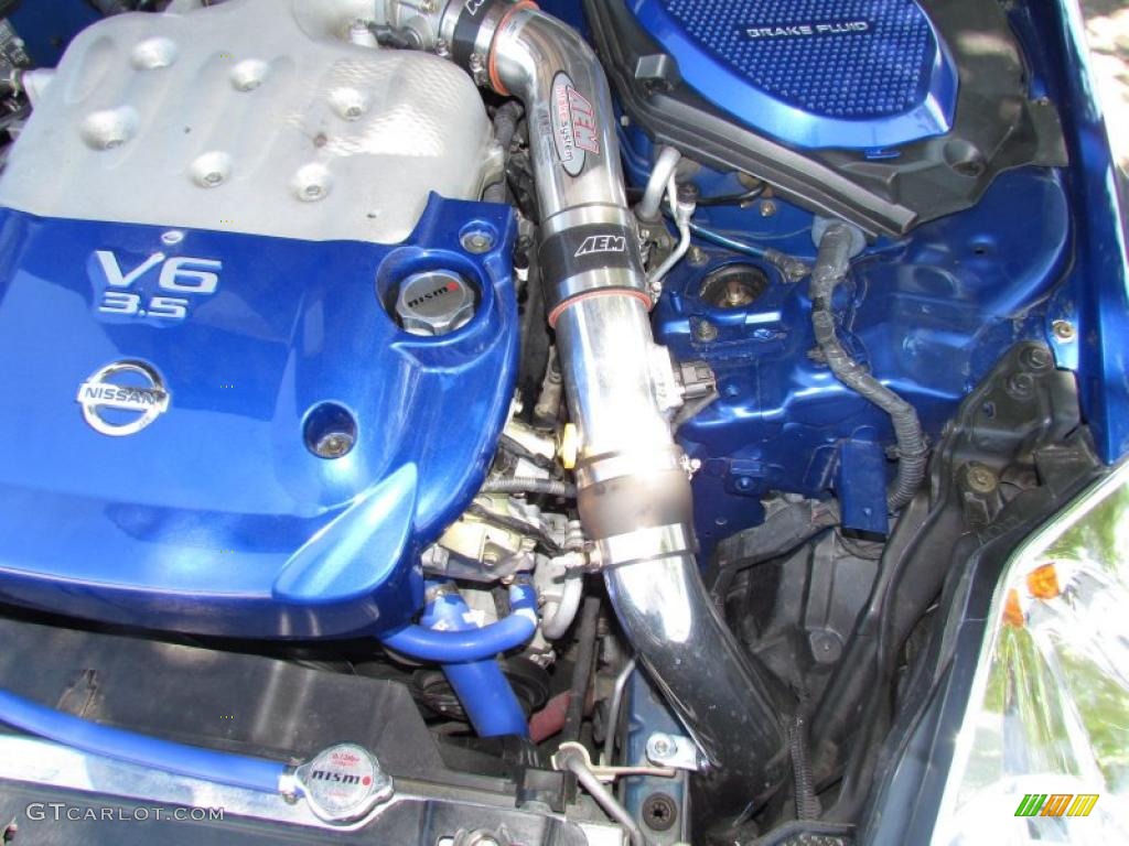 2005 350Z Coupe - Daytona Blue Metallic / Carbon photo #20