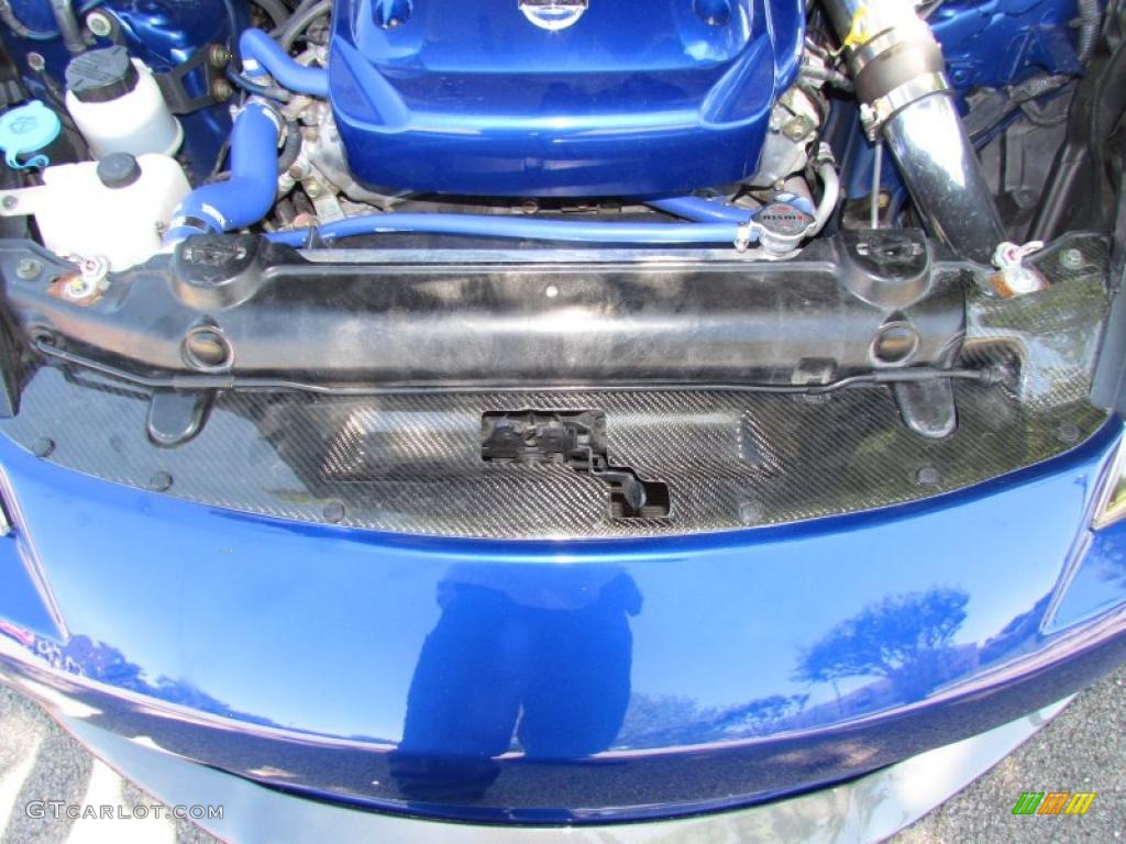 2005 350Z Coupe - Daytona Blue Metallic / Carbon photo #21
