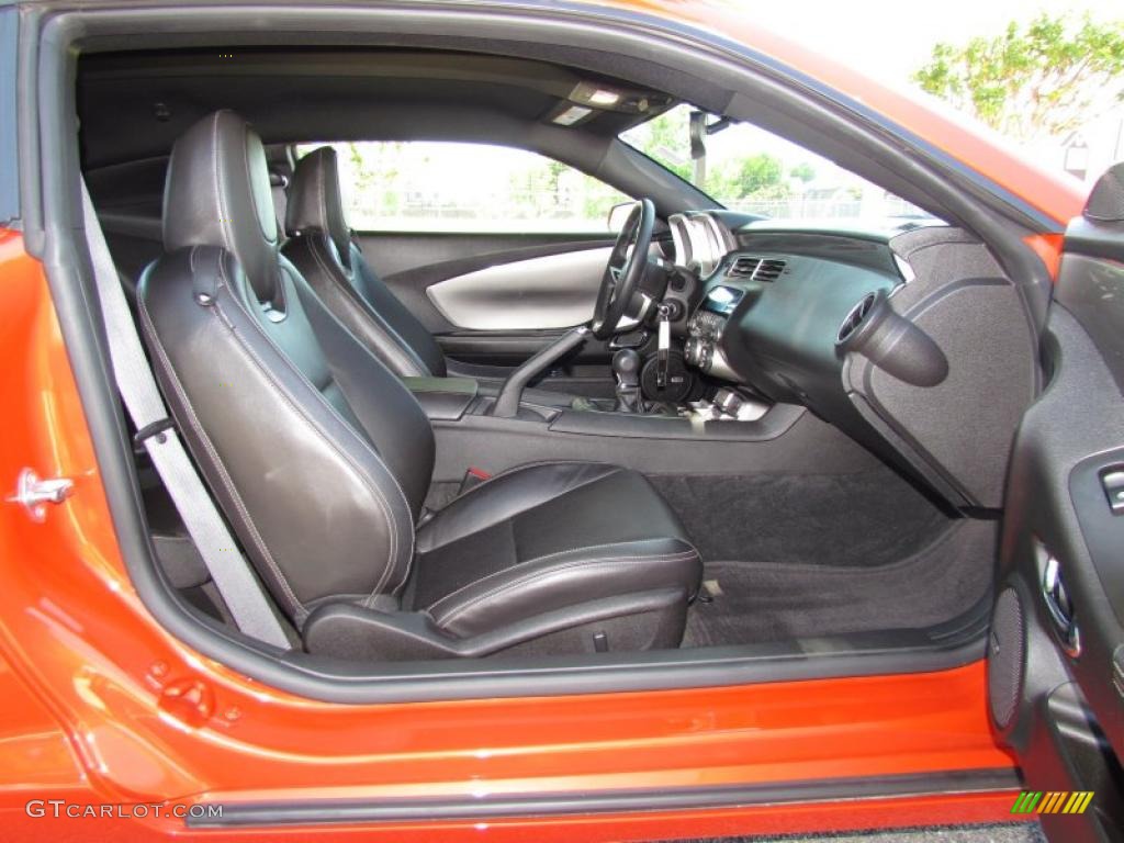2010 Camaro LT Coupe - Inferno Orange Metallic / Black photo #10