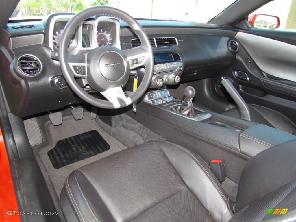 2010 Camaro LT Coupe - Inferno Orange Metallic / Black photo #14