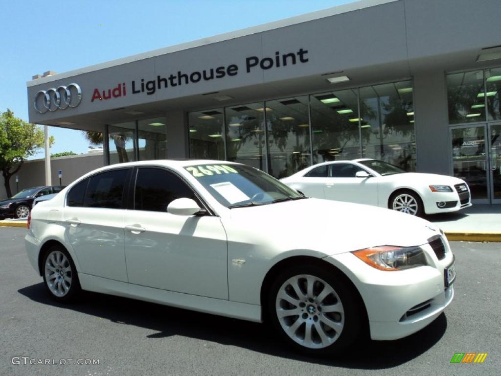 2008 3 Series 335i Sedan - Alpine White / Terra Dakota Leather photo #1