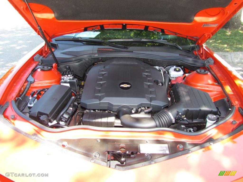 2010 Camaro LT Coupe - Inferno Orange Metallic / Black photo #20