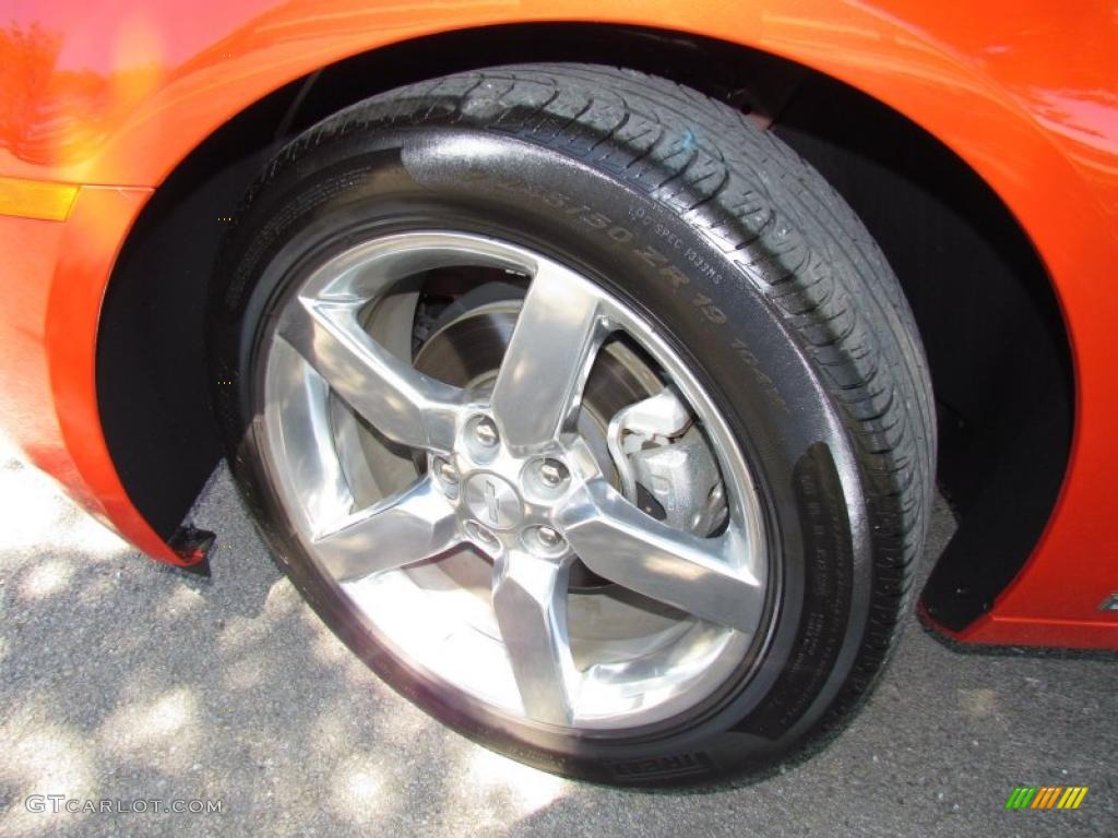 2010 Camaro LT Coupe - Inferno Orange Metallic / Black photo #22