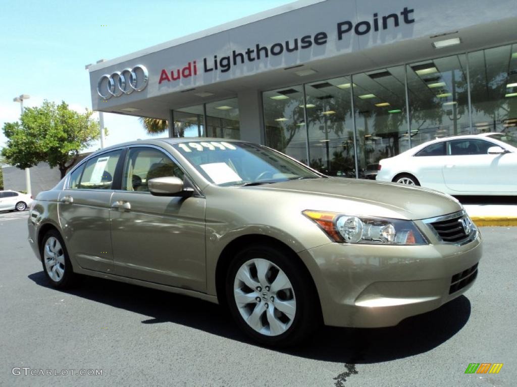 2008 Accord EX Sedan - Bold Beige Metallic / Ivory photo #1