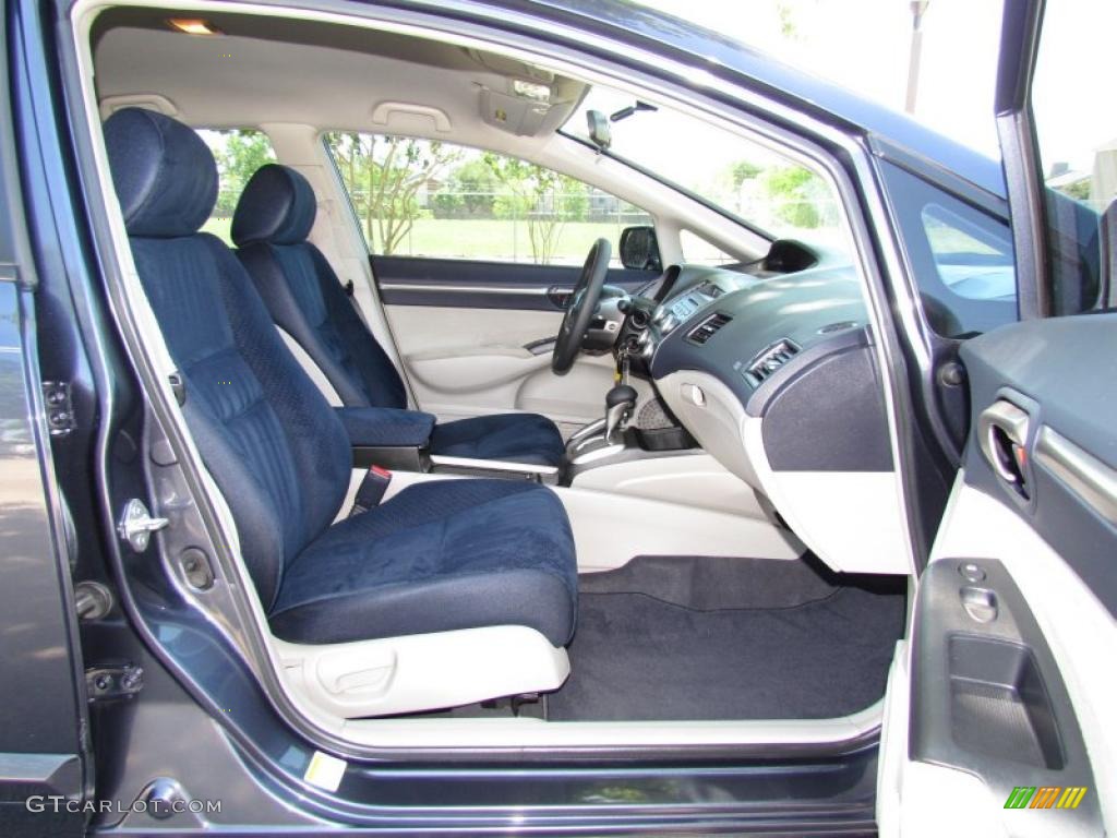 2008 Civic Hybrid Sedan - Magnetic Pearl / Blue photo #10
