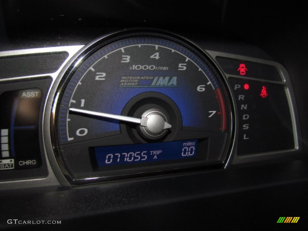 2008 Civic Hybrid Sedan - Magnetic Pearl / Blue photo #21