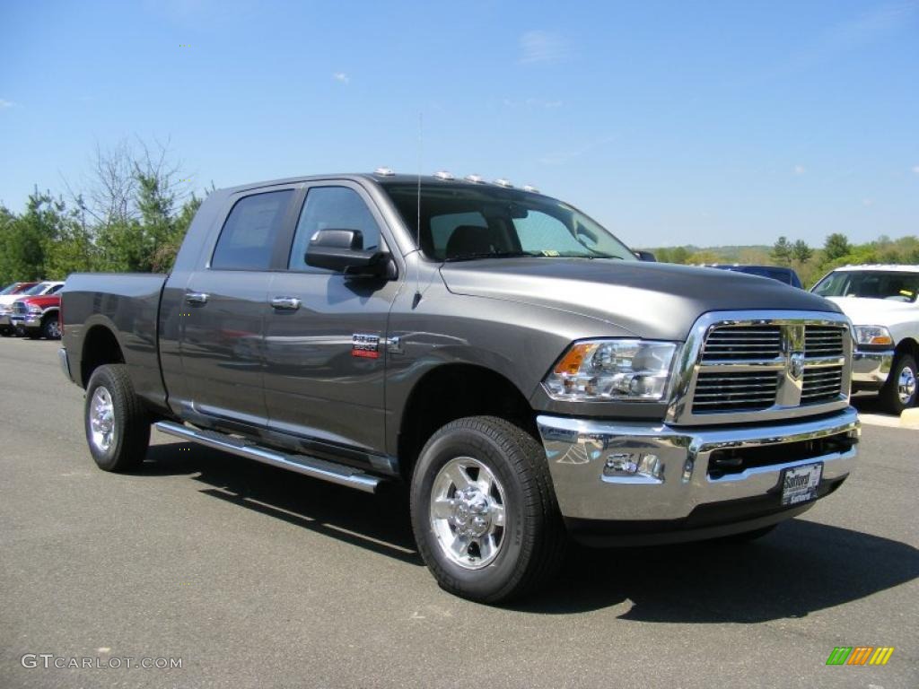 Mineral Gray Metallic 2011 Dodge Ram 3500 HD Big Horn Mega Cab 4x4 Exterior Photo #48647198