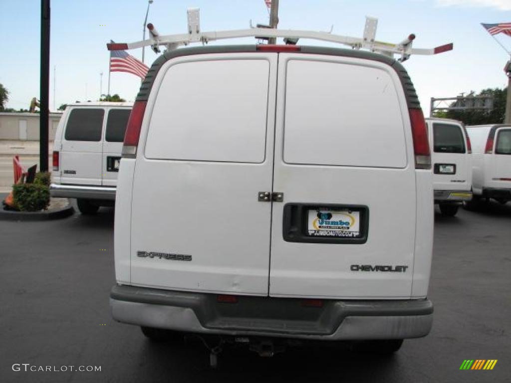 2001 Express 2500 Commercial Van - White / Medium Gray photo #7