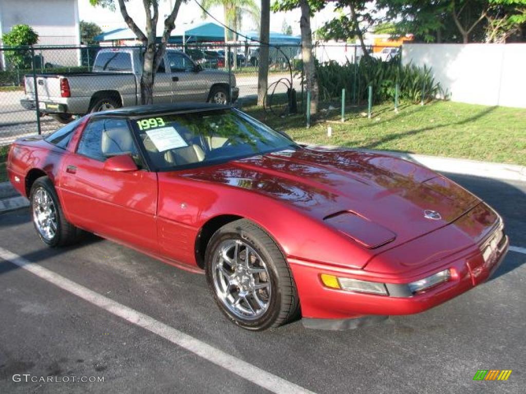 1993 Corvette 40th Anniversary Coupe - Ruby Red Metallic / Light Beige photo #1