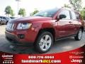 Deep Cherry Red Crystal Pearl 2011 Jeep Compass 2.0 Latitude