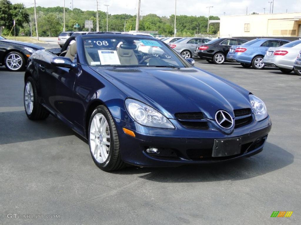 Caspian Blue Metallic 2008 Mercedes-Benz SLK 280 Roadster Exterior Photo #48649795