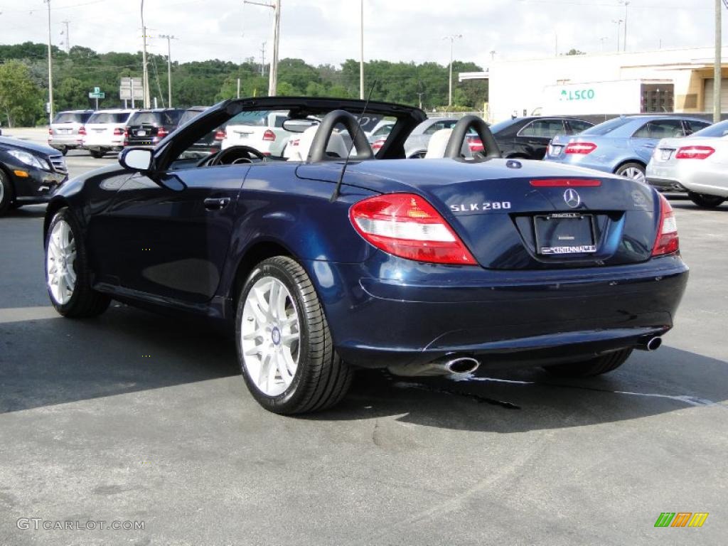 Caspian Blue Metallic 2008 Mercedes-Benz SLK 280 Roadster Exterior Photo #48649885