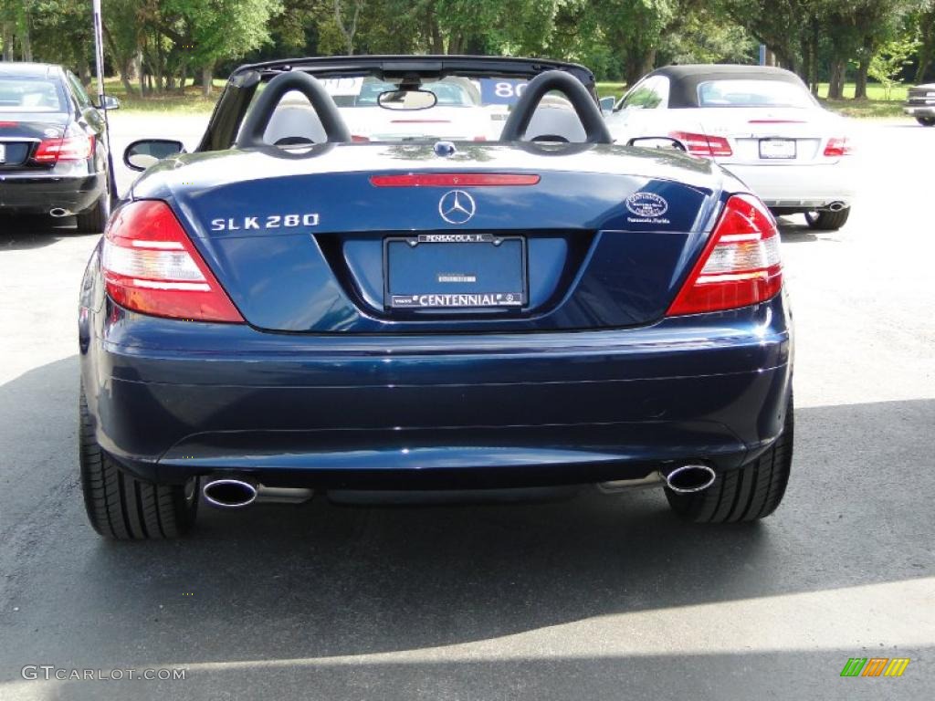 Caspian Blue Metallic 2008 Mercedes-Benz SLK 280 Roadster Exterior Photo #48649903