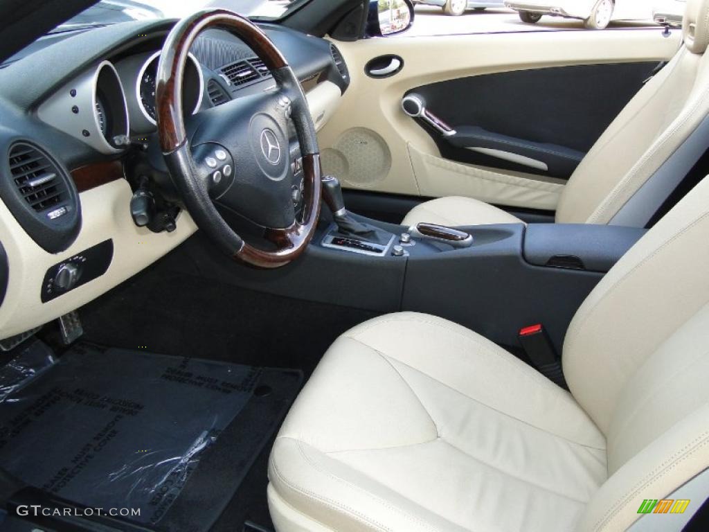 Beige Interior 2008 Mercedes-Benz SLK 280 Roadster Photo #48649981