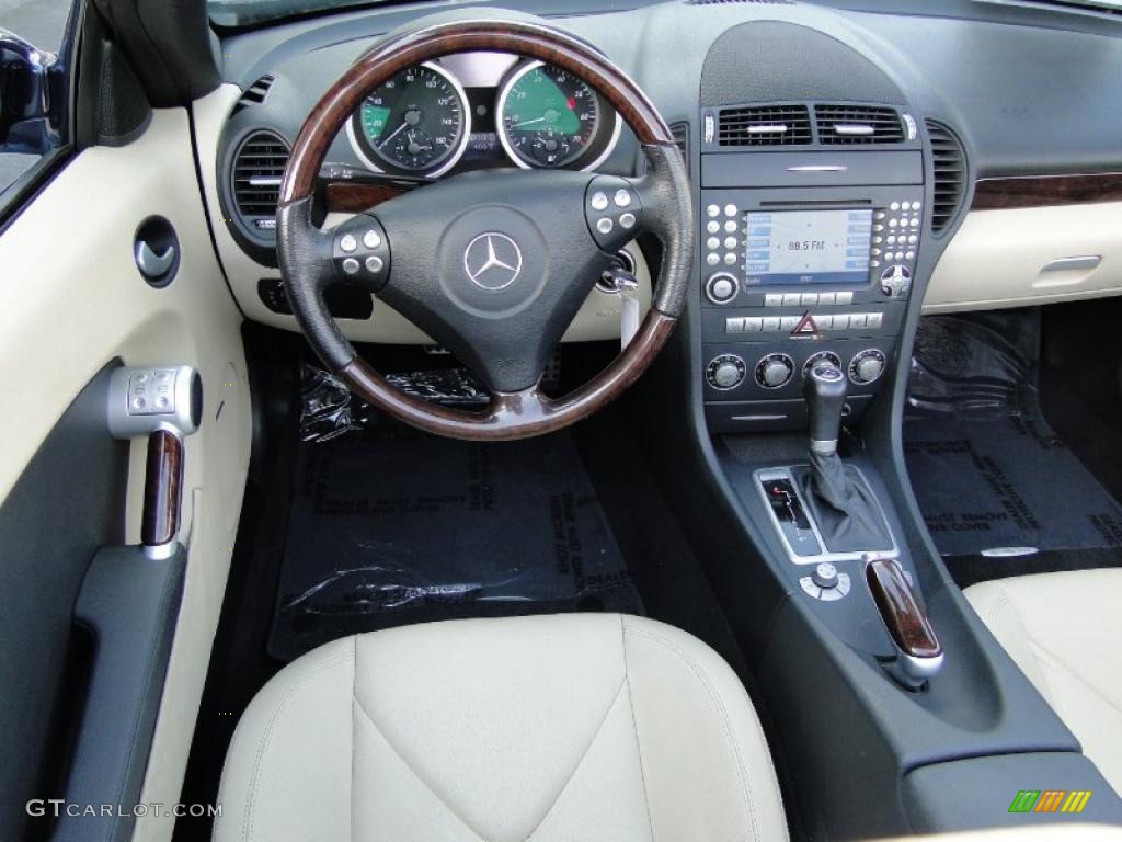 2008 Mercedes-Benz SLK 280 Roadster Beige Dashboard Photo #48650107