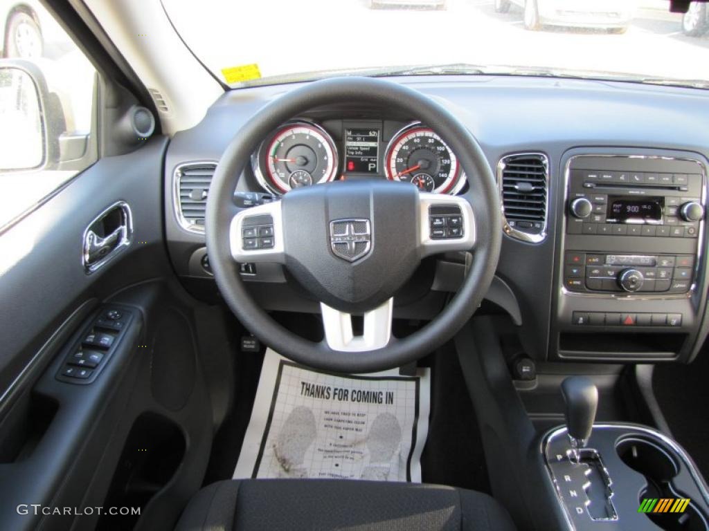 2011 Dodge Durango Express Black Steering Wheel Photo #48650479