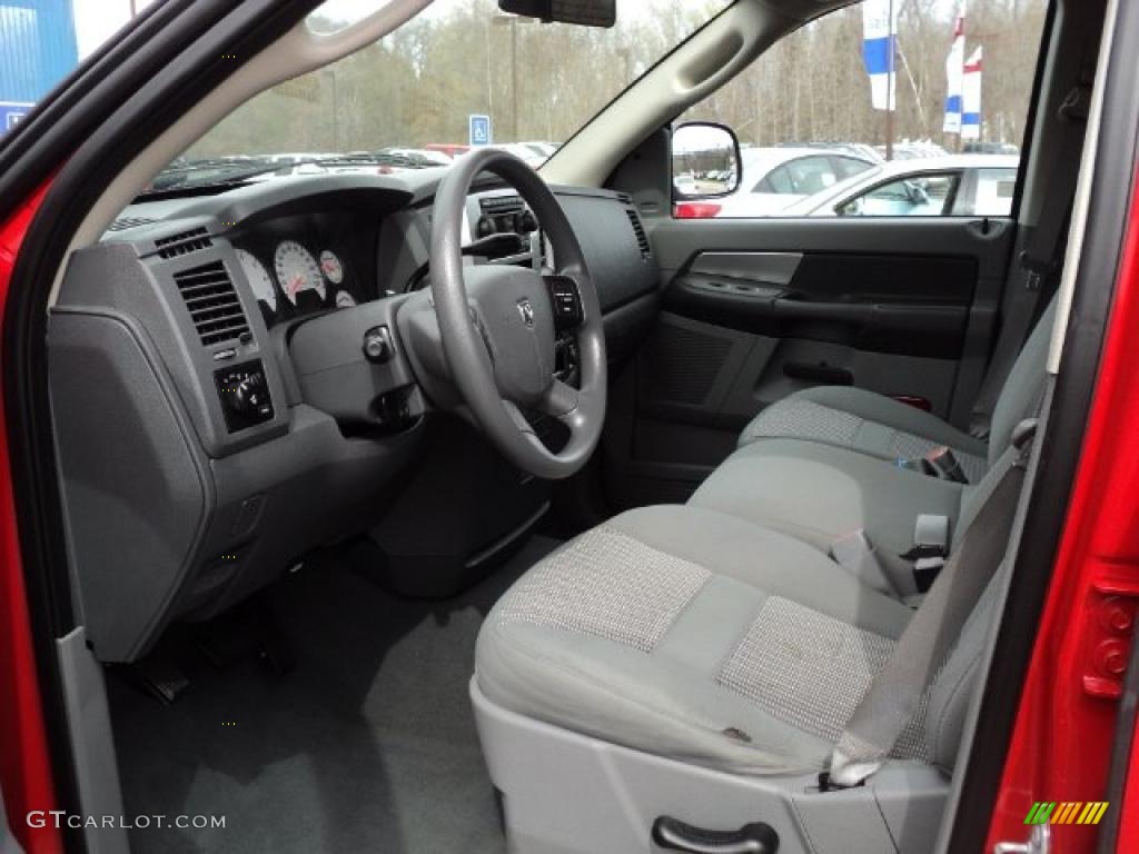 2007 Ram 1500 Big Horn Edition Quad Cab 4x4 - Flame Red / Medium Slate Gray photo #5