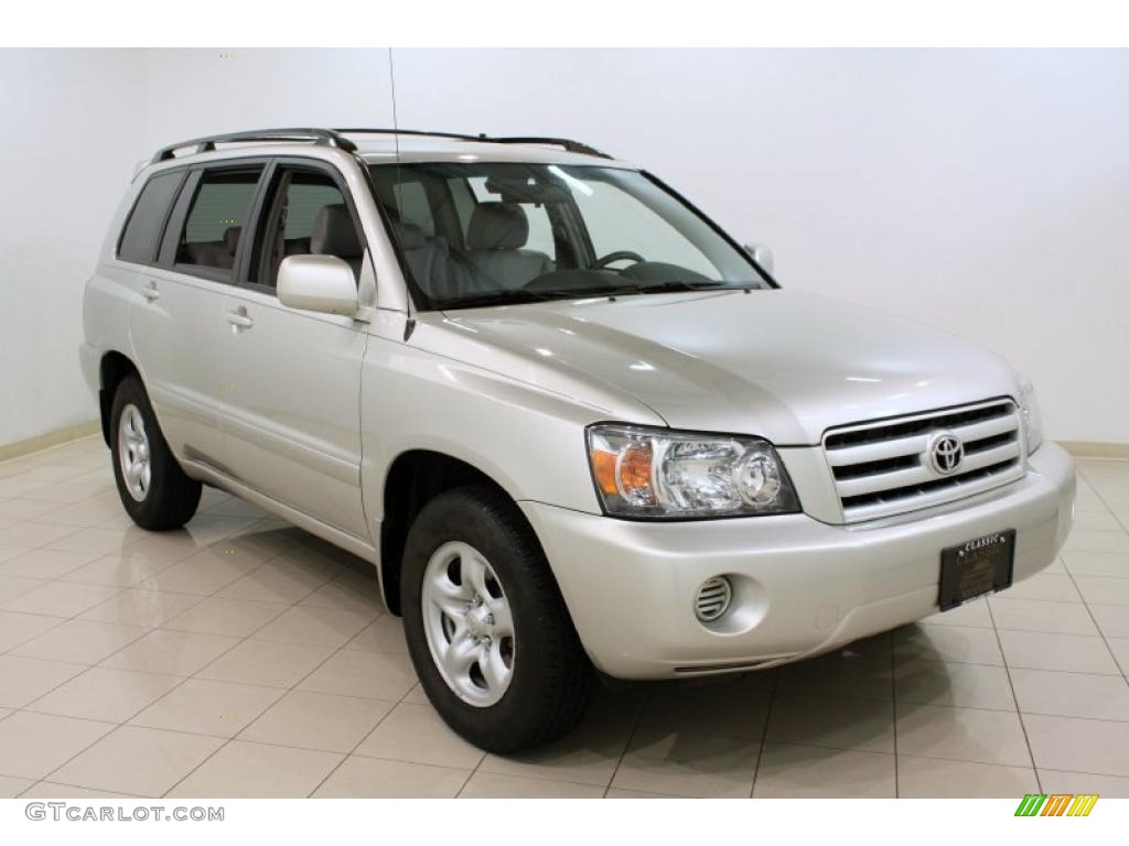 2005 Highlander V6 - Millenium Silver Metallic / Gray photo #1