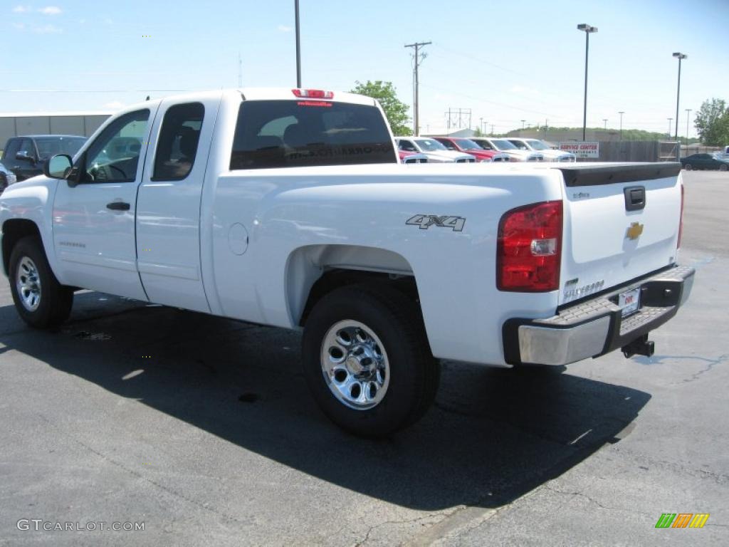 2011 Silverado 1500 LS Extended Cab 4x4 - Summit White / Dark Titanium photo #7