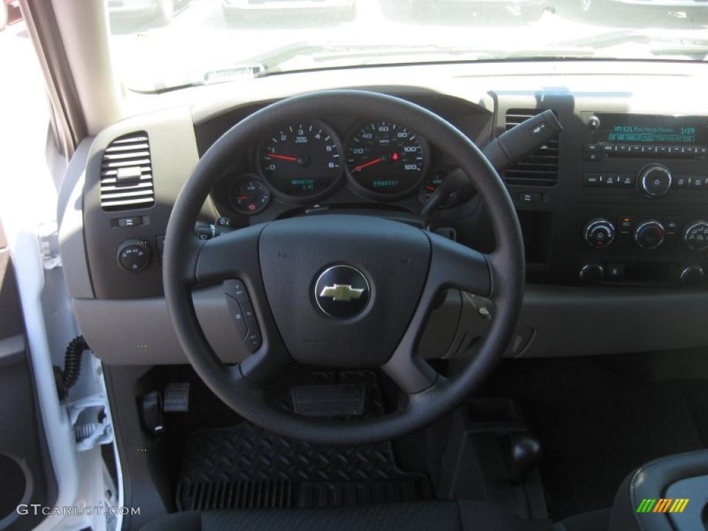 2011 Silverado 1500 LS Extended Cab 4x4 - Summit White / Dark Titanium photo #9