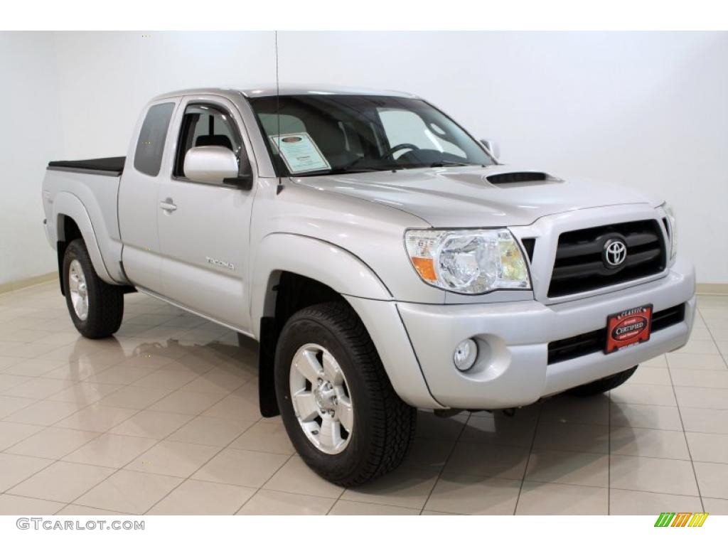 2008 Tacoma V6 TRD Sport Access Cab 4x4 - Silver Streak Mica / Graphite Gray photo #1