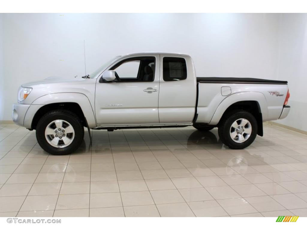 2008 Tacoma V6 TRD Sport Access Cab 4x4 - Silver Streak Mica / Graphite Gray photo #4